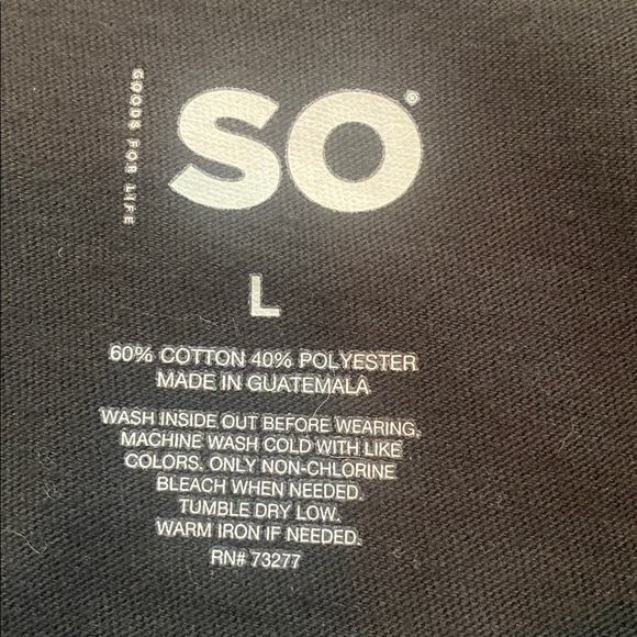 SO Black Tee with Pink Drip Graphic SKU341 - Picture 4 of 5